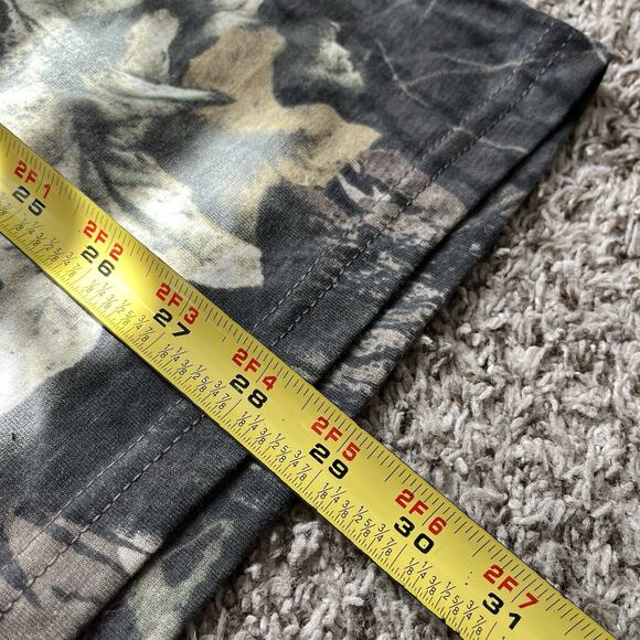 Mossy Oak Camo Classics T-Shirt Mens L Front Pocket Cotton Blend Short Sleeve - Picture 5 of 6